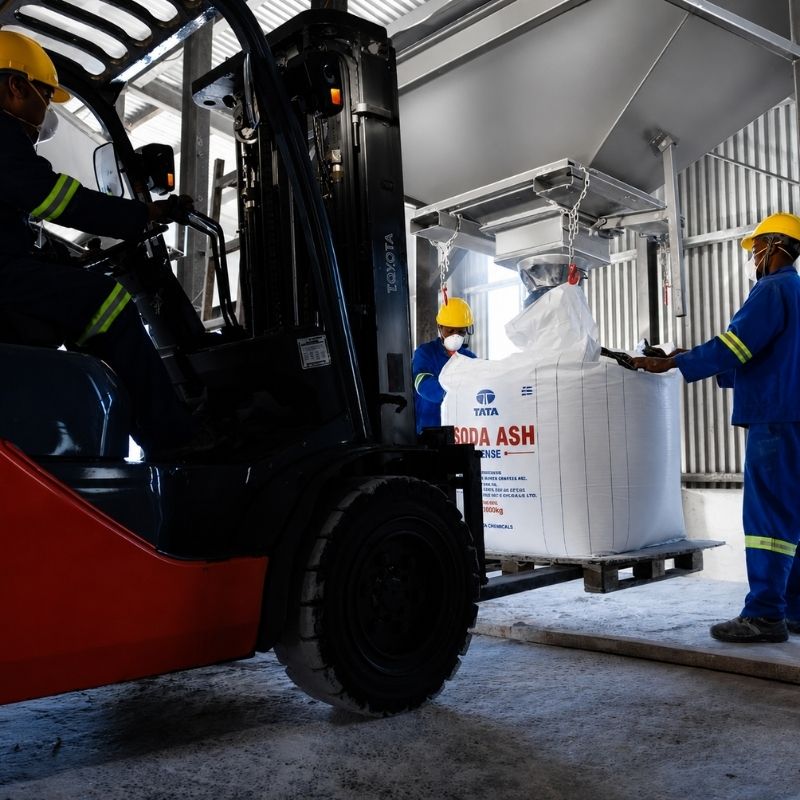 Industrial Soda Ash Bagging and Distribution Hopper